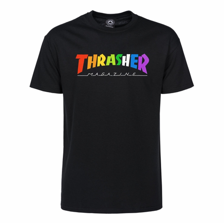 Thrasher Rainbow Mag SS Tshirt Black S