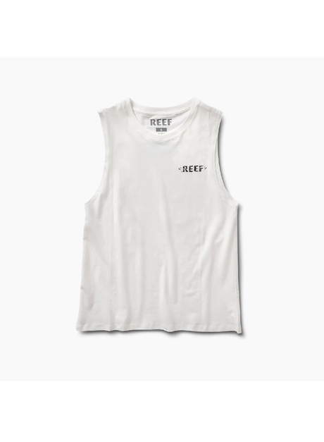 Reef Adventure Muscle Tank Womens Marshmallow L