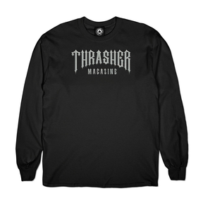 Thrasher Low Low Longsleeve Tshirt Black Silver M