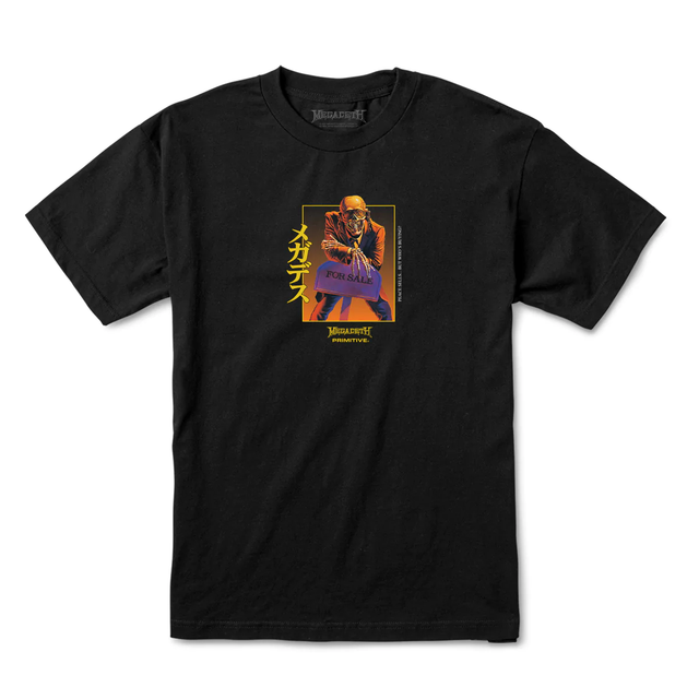 Primitive Megadeth Peace Sells SS Tshirt Black Small