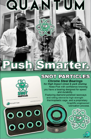 Quantum Snot Particles Bearings Teal Black 8pack