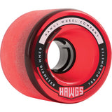 Hawgs Fattie Wheels Set Clear Red 63mm/78a