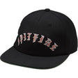 Spitfire Old E Arch Hat Black Red Strapback