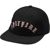 Spitfire Old E Arch Hat Black Red Strapback