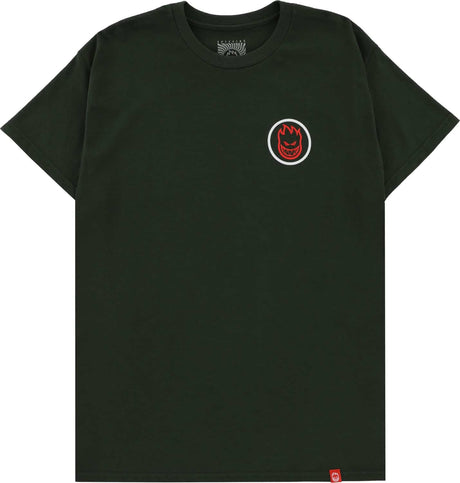 Spitfire Classic Swirl Fade Tshirt Forrest Red XL