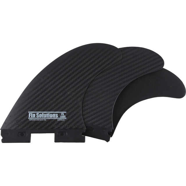Fin Solutions Future 3 Pack Tri Fins Black 4.25