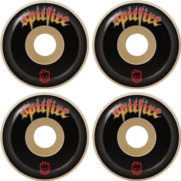 Spitfire VENOM Script F4 Wheels Set Black White 52mm/99