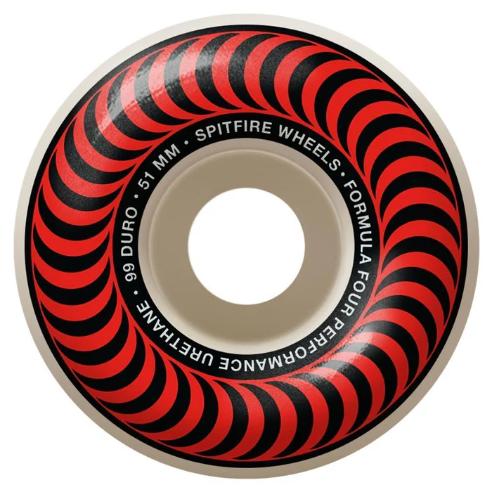 Spitfire Wheels Classics Red White Swirl 52mm/99d