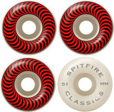 Spitfire Wheels Classics Red White Swirl 52mm/99d