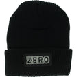 Zero BOLD Logo Patch Beanie Black White One Size