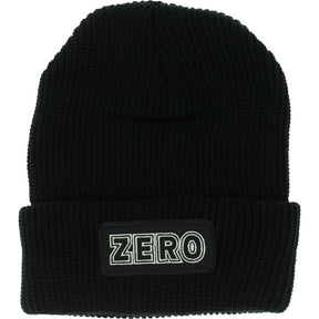 Zero BOLD Logo Patch Beanie Black White One Size