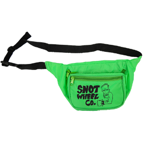Snot Dead Boi Butt Bag Neon Green Shoulder Strap