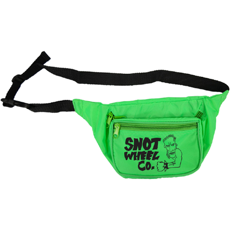 Snot Dead Boi Butt Bag Neon Green Shoulder Strap