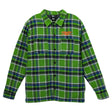 Anti Hero Basic Eagle Flannel Jacket Green Blue