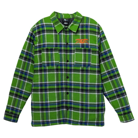 Anti Hero Basic Eagle Flannel Jacket Green Blue