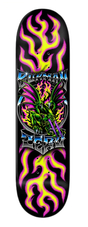 Zero Burman Chrome Skateboard Deck Black Yellow 8.5