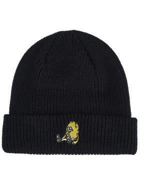 Heroin Egg Cuff Beanie Black One Size