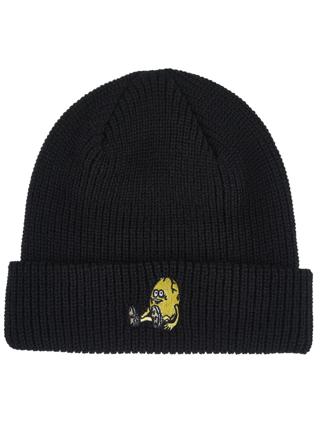 Heroin Egg Cuff Beanie Black One Size