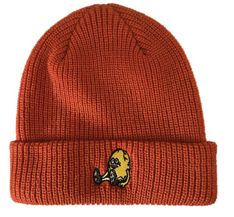 Heroin Egg Cuff Beanie Burnt Orange One Size