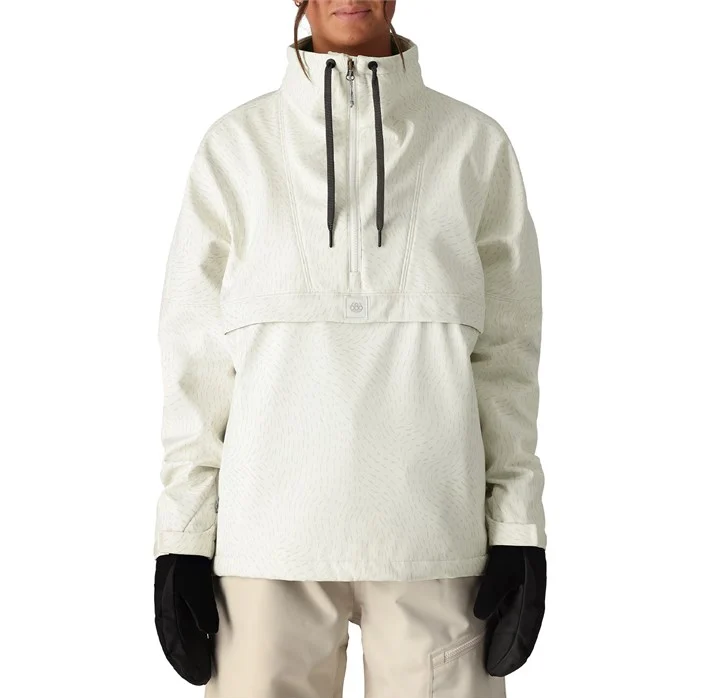 686 WaterProof Anorak Womens White Swirl