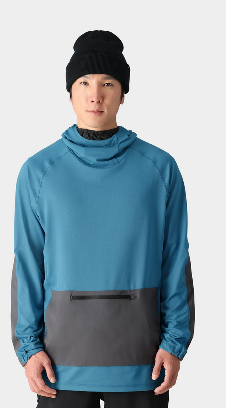 686 Ultra Thermal Fleece Hoody Mens Blue Ash