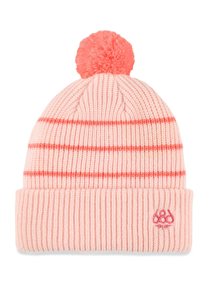 686 Girls Knitt Pom Beanie Pink Pearl One Size