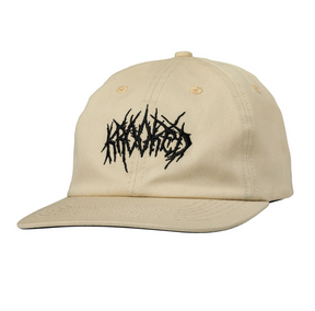 Krooked Necro Scipt Hat Off White Black Strapback