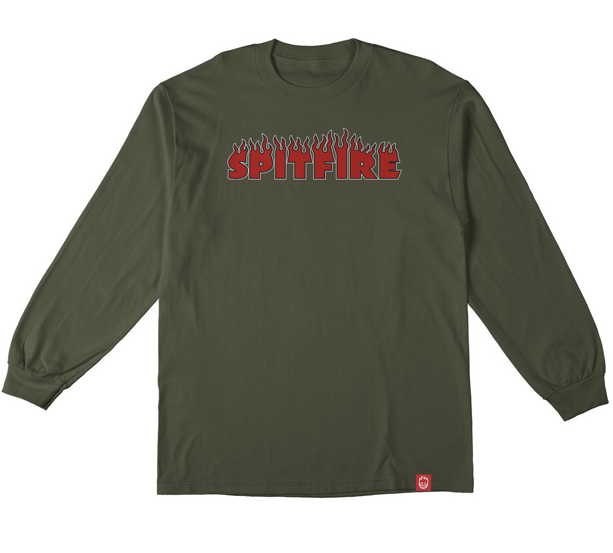Spitfire DemonSeed Script LongSleeve Tshirt Military M