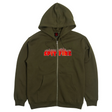 Spitfire DemonSeed Embroidered ZipUp Hoodie Olive