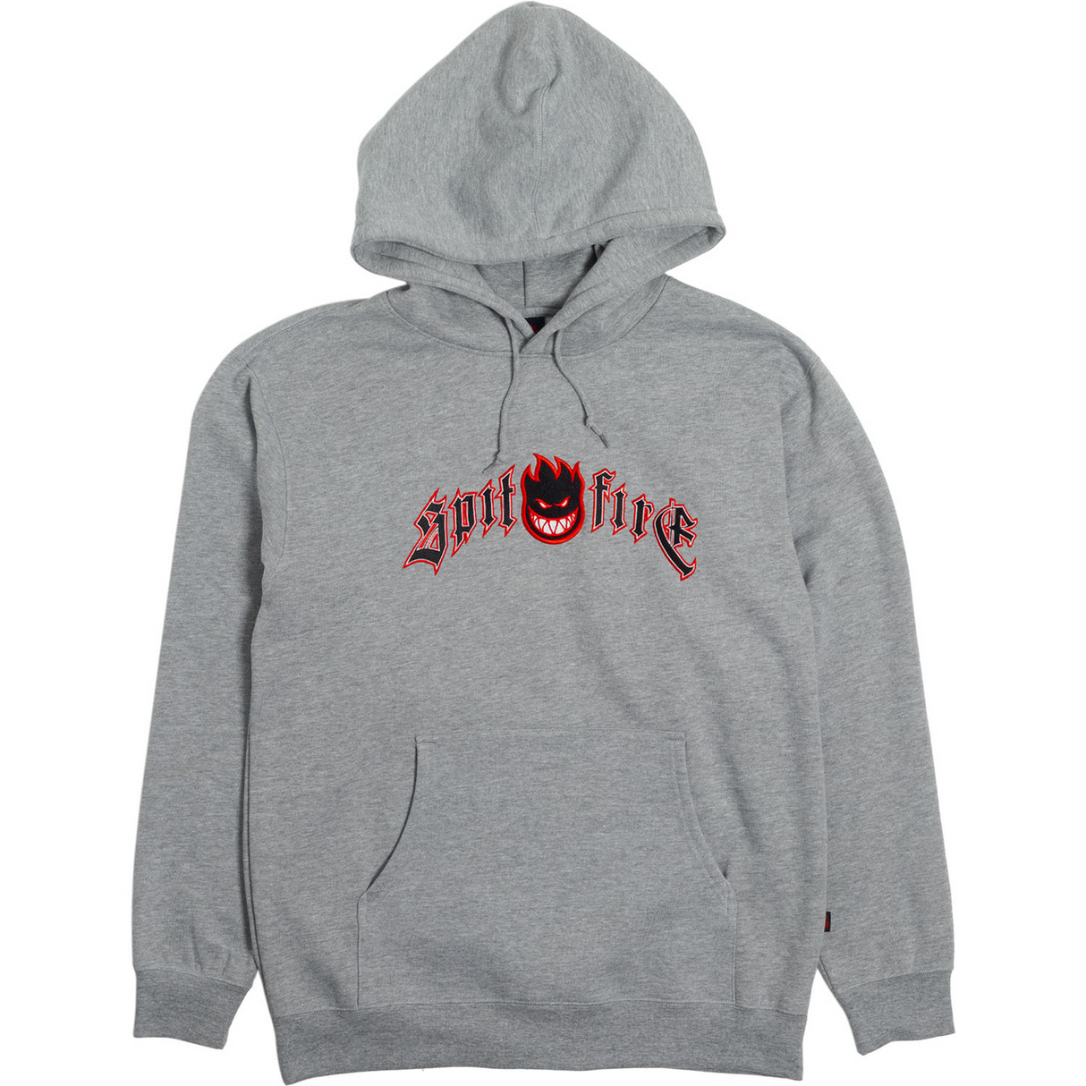 Spitfire Immortal Fire Hoodie Grey Red S