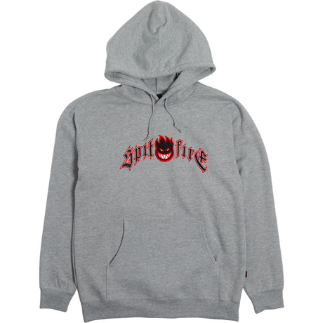 Spitfire Immortal Fire Hoodie Grey Red S
