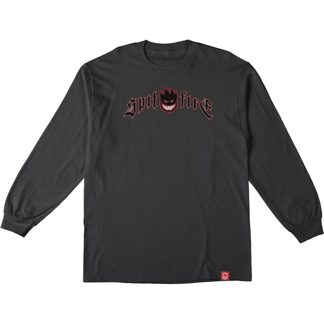 Spitfire Immortal Fire Longsleeve Tshirt Black Red