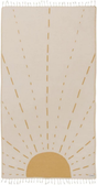 Sand Cloud Sunburst Surfrider Towel Yellow Tan 37 x 66