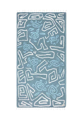 Sand Cloud Banzai Towel Blue 37 x 67