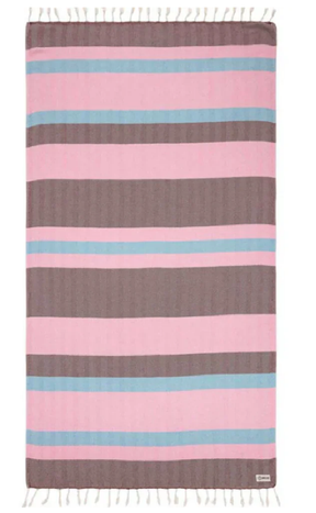 Sand Cloud Folly Stripe Towel Pink 37 x 67