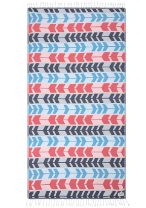 Sand Cloud Knox Towel Red Blue 37 x 67