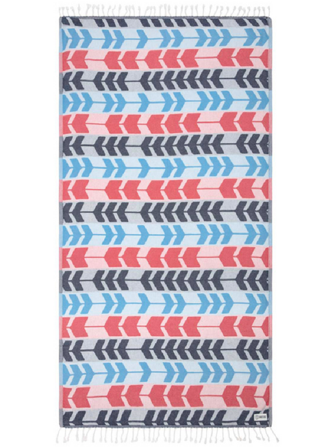 Sand Cloud Knox Towel Red Blue 37 x 67