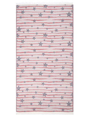 Sand Cloud Starlight Towel Red White Blue 37 x 67