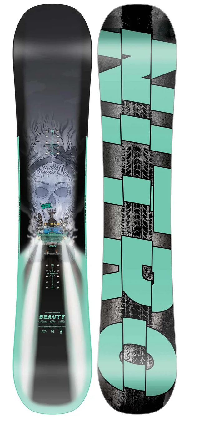 Nitro Beauty Snowboard Black Aqua 150