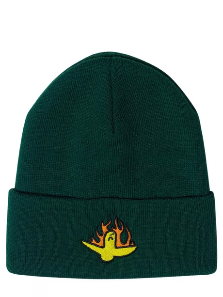 Krooked Firebird Beanie Green One Size