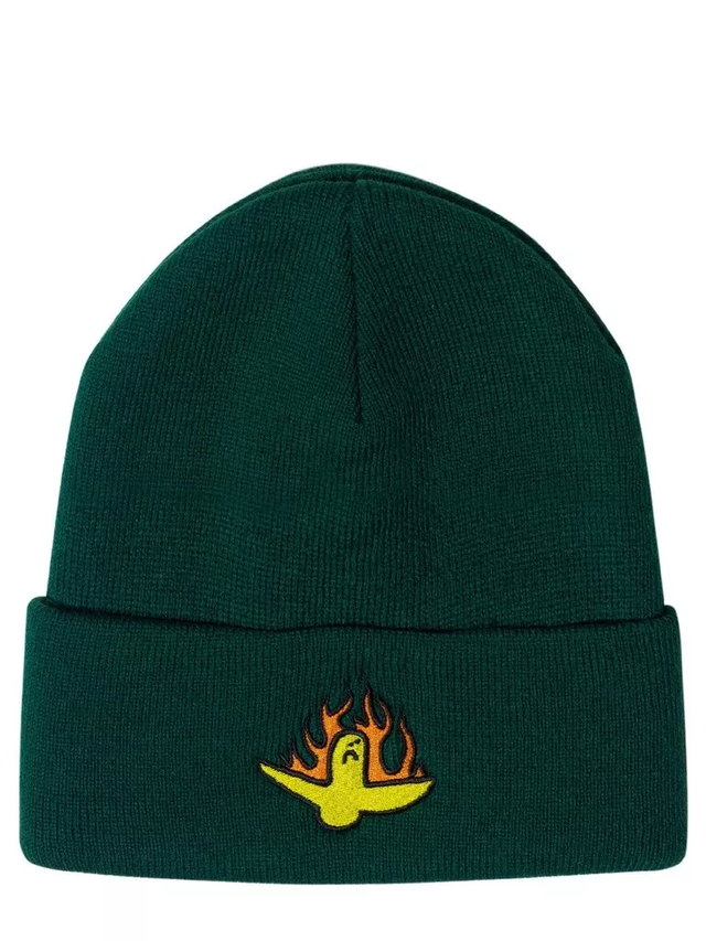 Krooked Firebird Beanie Green One Size