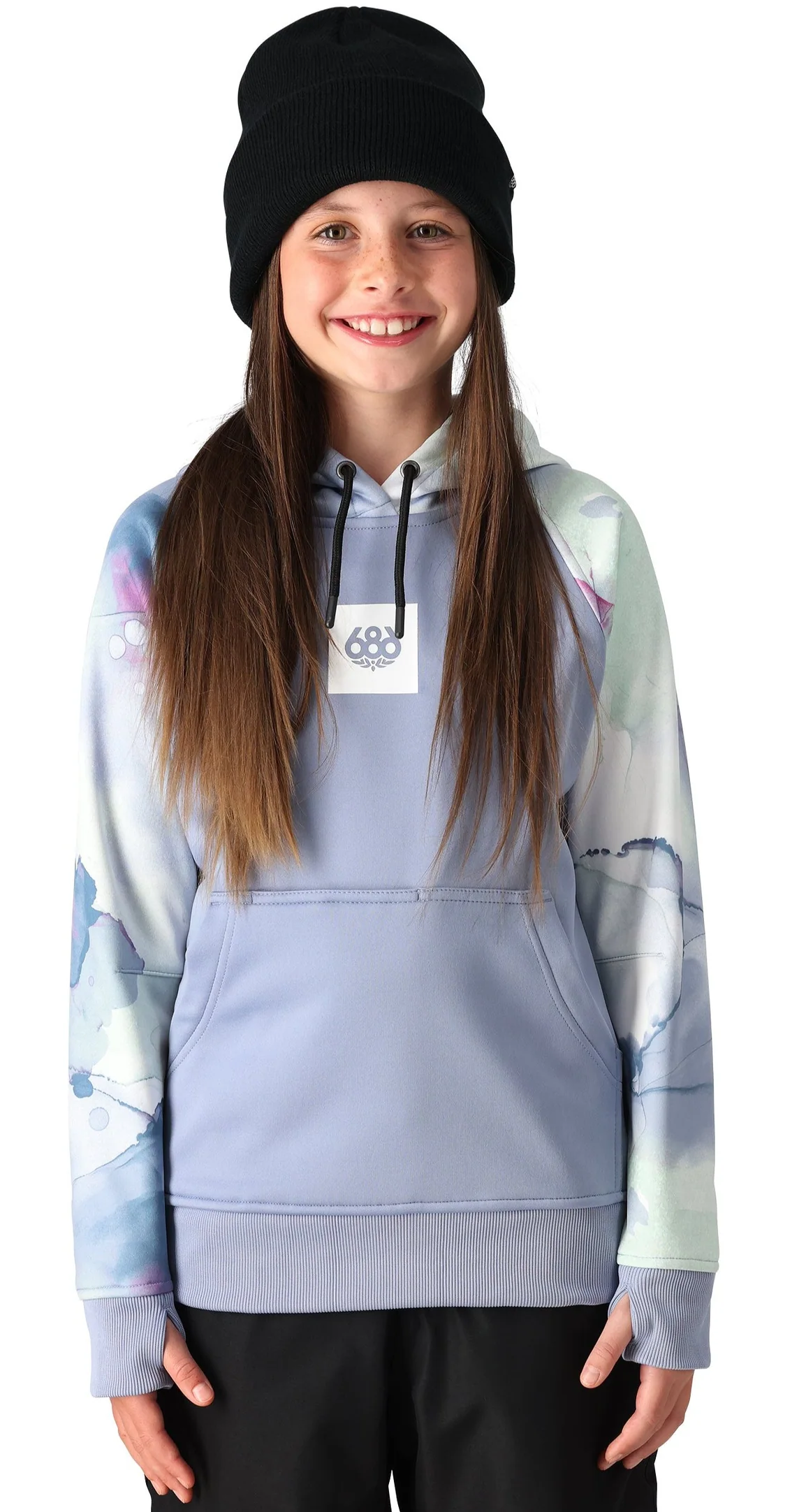 686 Bonded Fleece Youth Purple Impression Large