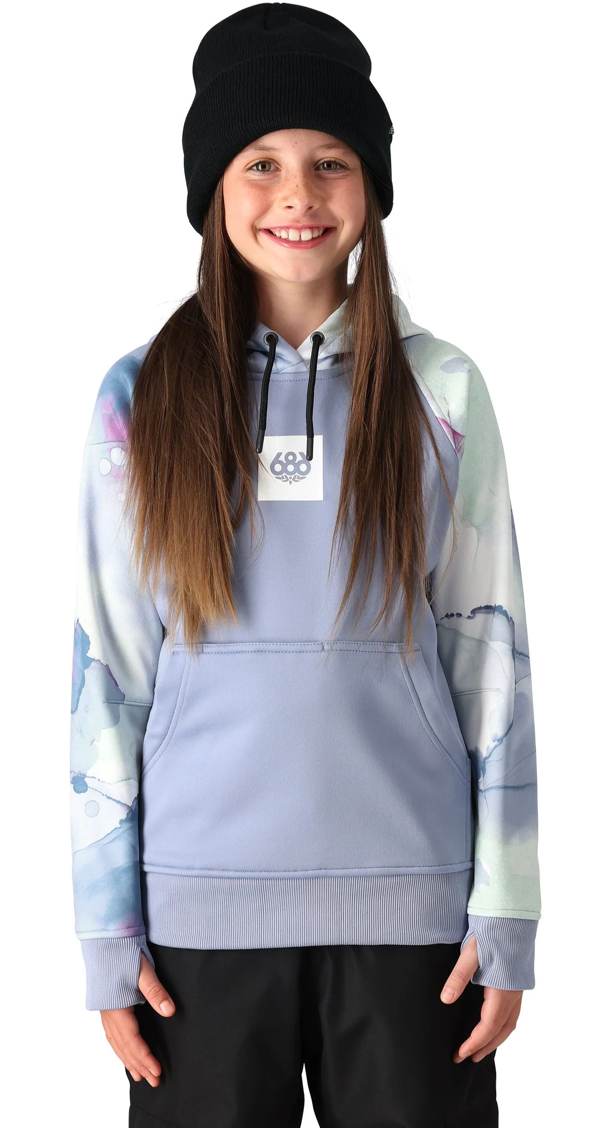 686 Bonded Fleece Youth Purple Impression Large