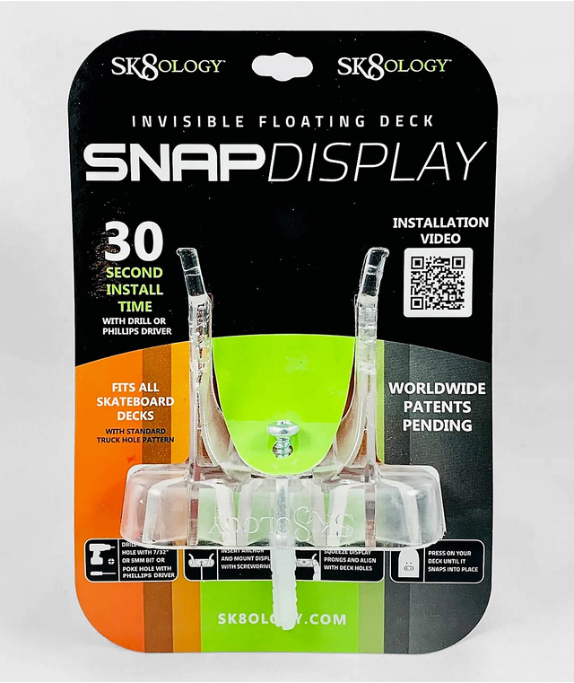 SK8ology Snap Deck Display Clear Clear
