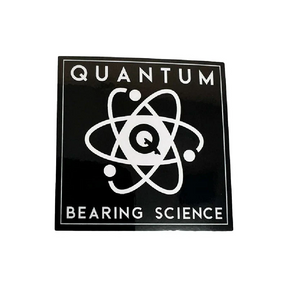 Quantum Logo Sticker (2pack) Black Grey 1.5 Inch