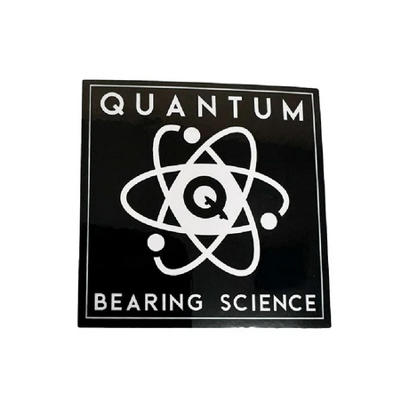 Quantum Logo Sticker (2pack) Black Grey 1.5 Inch