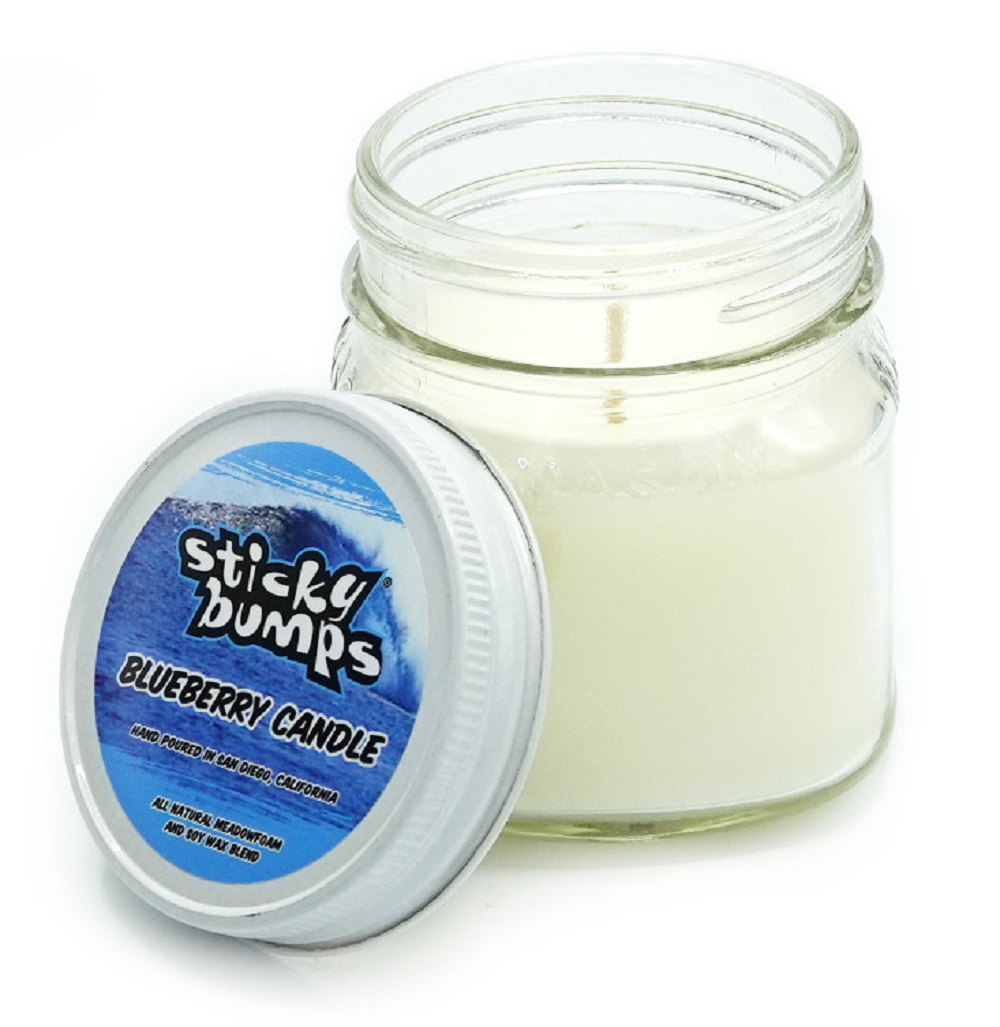 Sticky Bumps Glass Candle 7oz White Kiwi Fruit