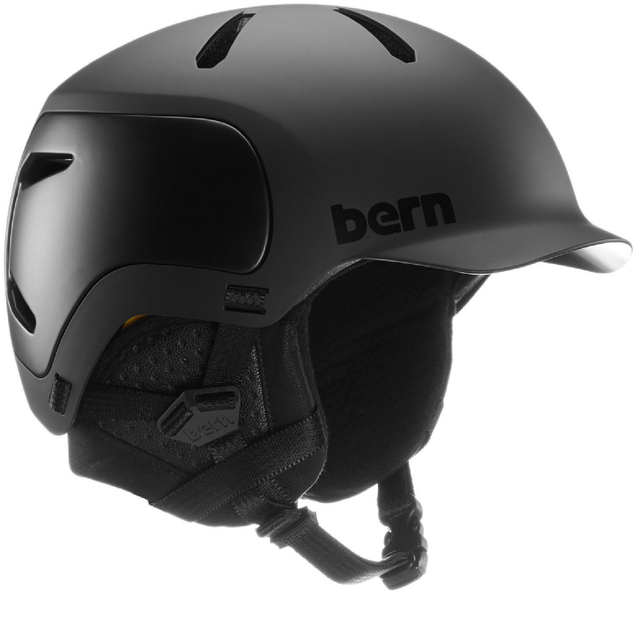 Bern Watts 2.0 MIPS Snow Helmet Black Black Small