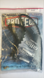 ProTeck Power Flex Tri Thruster FCS Surfboard Fins Clear Black 4.25