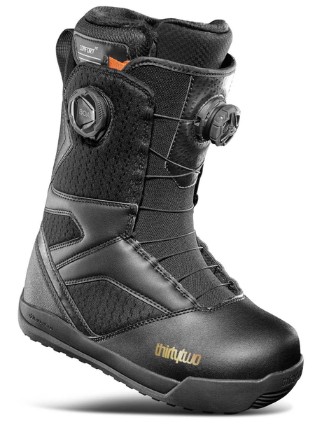 ThirtyTwo STW Double Boa Snowboard Boots Womens 2025 Black Gold 6.5